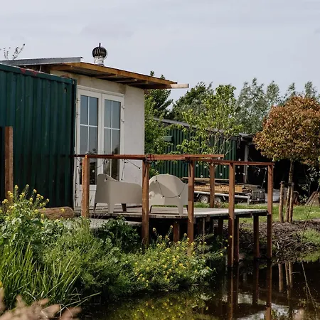 Vrij Aan De Amstel Tiny House Met Hottub Aan Het Water 3* Woerdense Verlaat